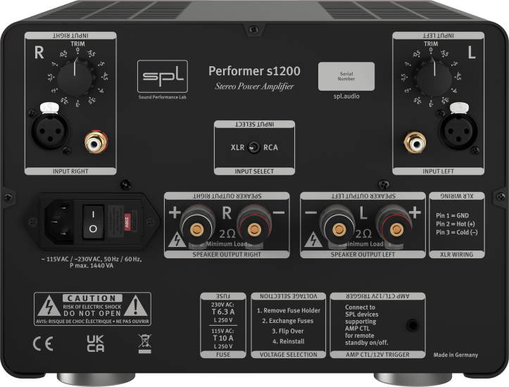 SPL Performer s1200 back