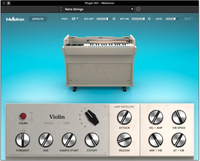 AIR Mellotron GUI