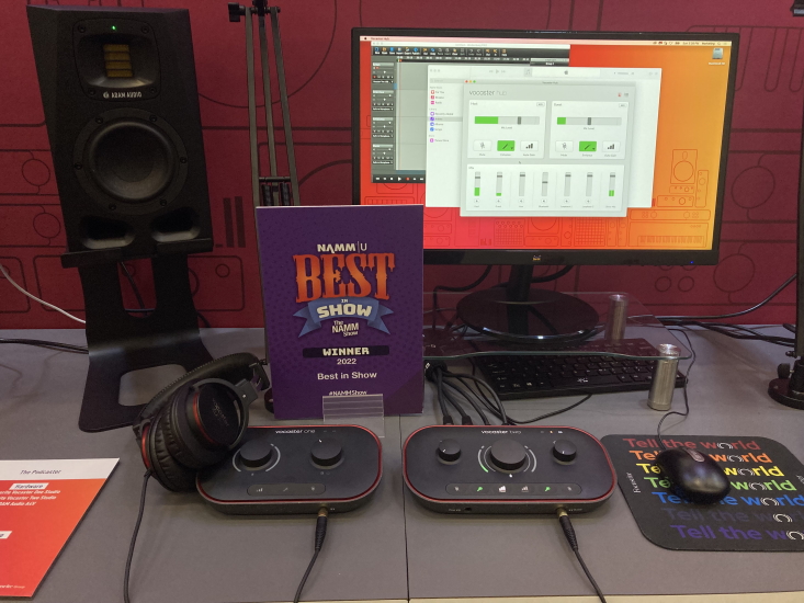 Focusrite Vocaster BestInShow Booth