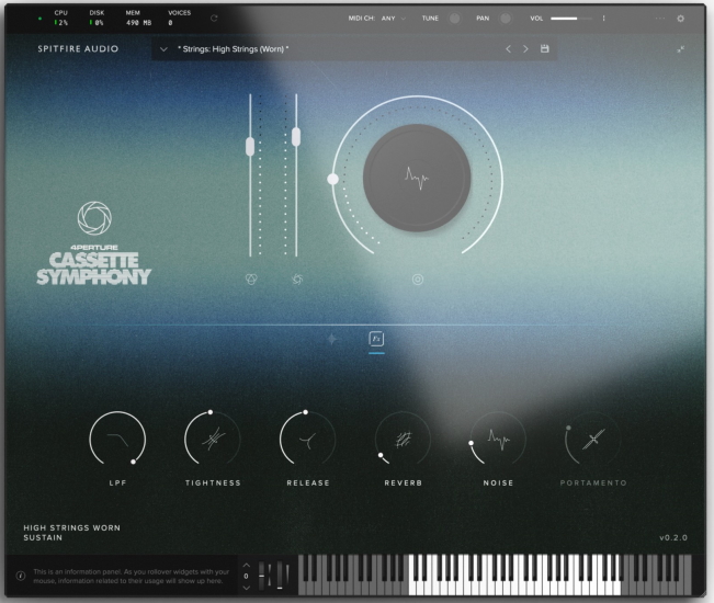 SpitfireAudio CassetteSymphony GUI small