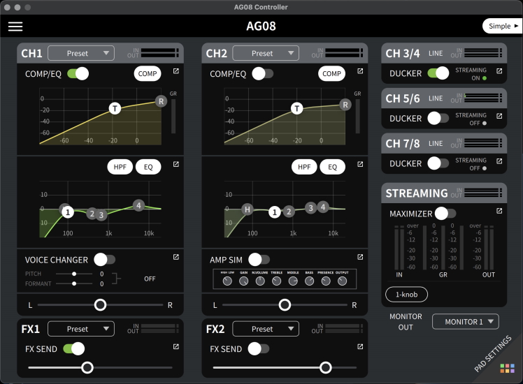 Yamaha AG08Controller 1