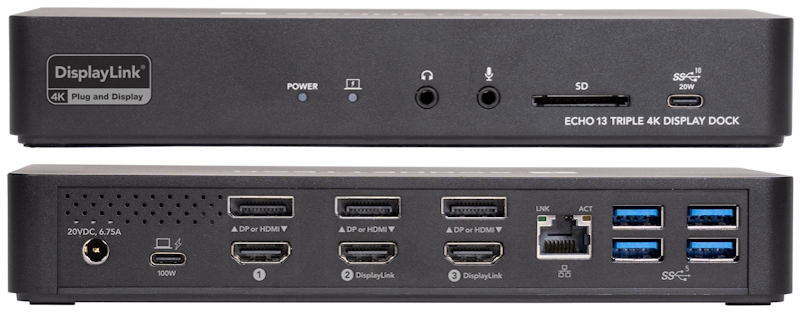sonnet echo 13 triple 4k display dock