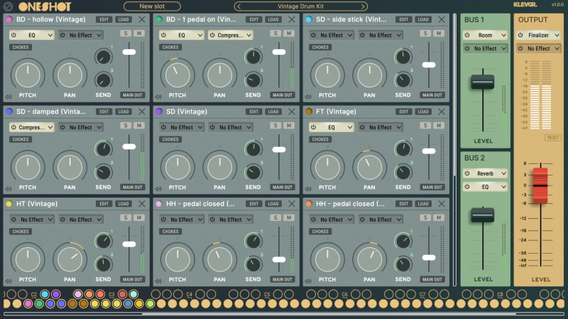 Klevgrand OneShot mainview GUI small