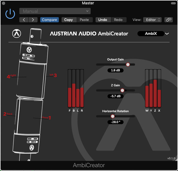 Austrian Audio OC818 Software Ambi Creator