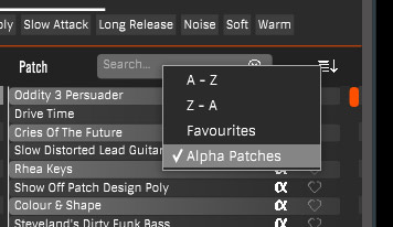 18 preset reihenfolge