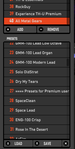 5 presets