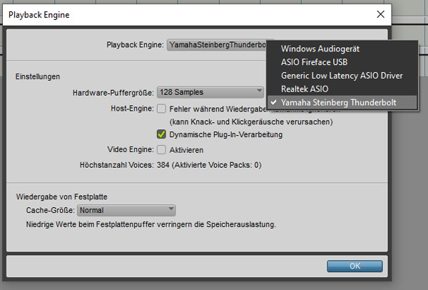 PT Playback Engine 128samples
